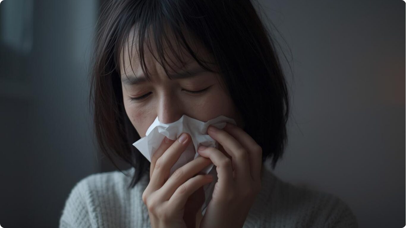 咳止めに効くツボを解説します。