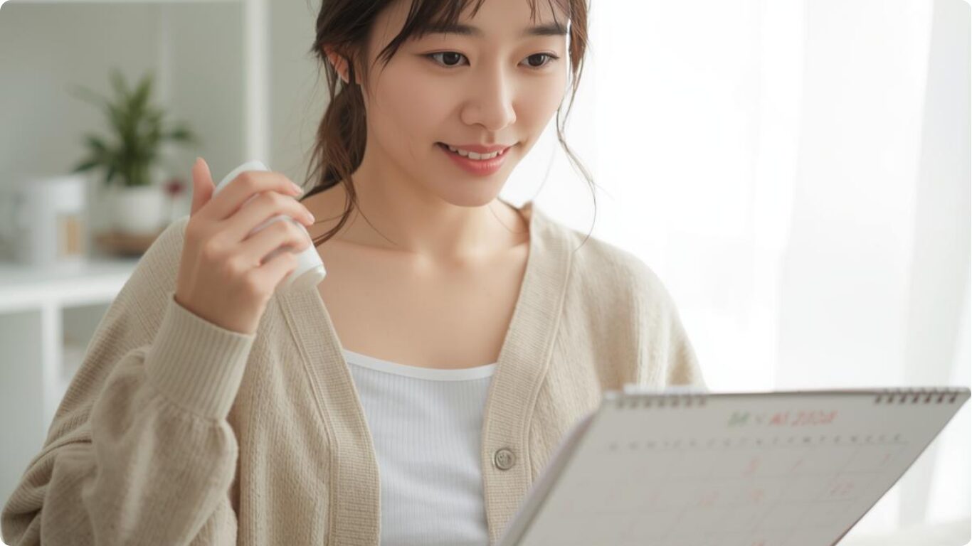 生理が早く来る方法｜ピルと自力で早める食べ物・ツボ押しを解説します。