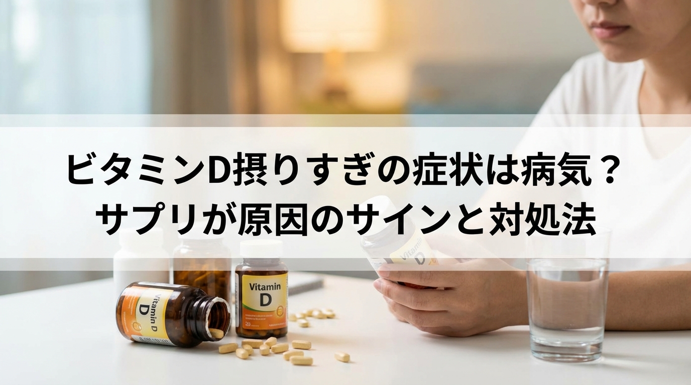 ビタミンD摂りすぎの症状は病気?サプリが原因のサインと対処法