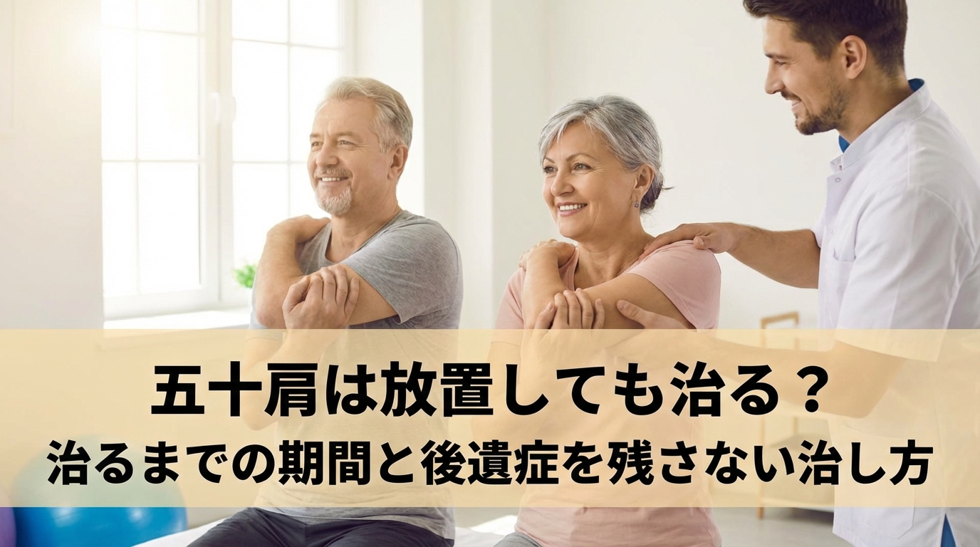 五十肩は放置しても治る？治るまでの期間と後遺症を残さない治し方