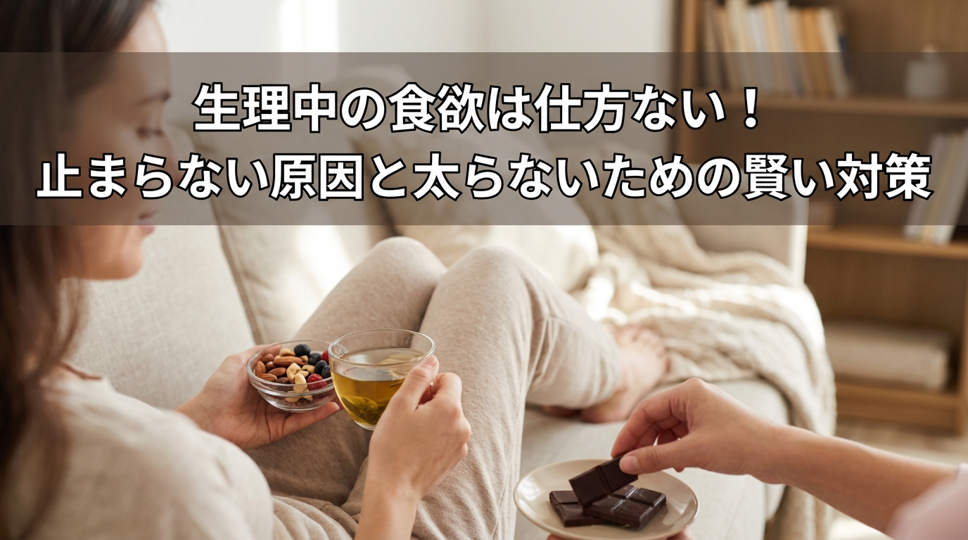 生理中の食欲は仕方ない！止まらない原因と太らないための賢い対策